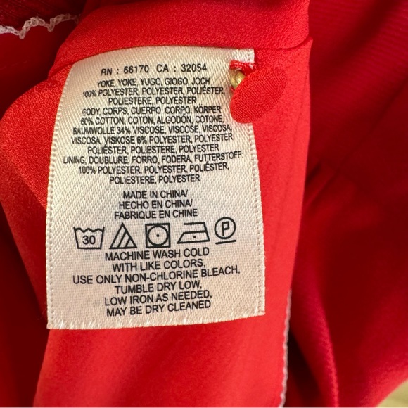 Maeve Anthropologie Sleeveless Red Lattice Neck Cotton Blend Midi Dress - Picture 11 of 15